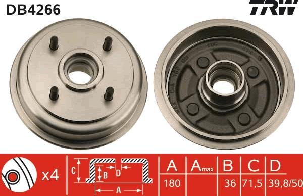 TRW DB4266 - Jarrurumpu inparts.fi