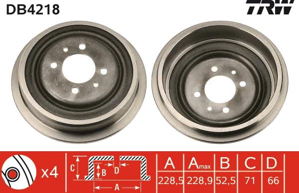 TRW DB4218 - Jarrurumpu inparts.fi