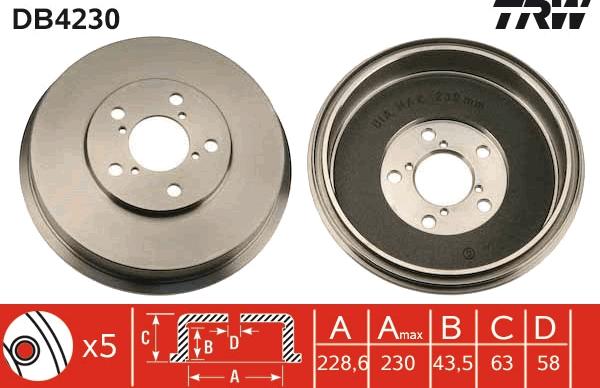 TRW DB4230 - Jarrurumpu inparts.fi