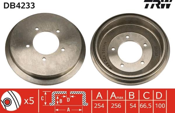 TRW DB4233 - Jarrurumpu inparts.fi