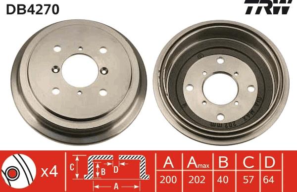 TRW DB4270 - Jarrurumpu inparts.fi