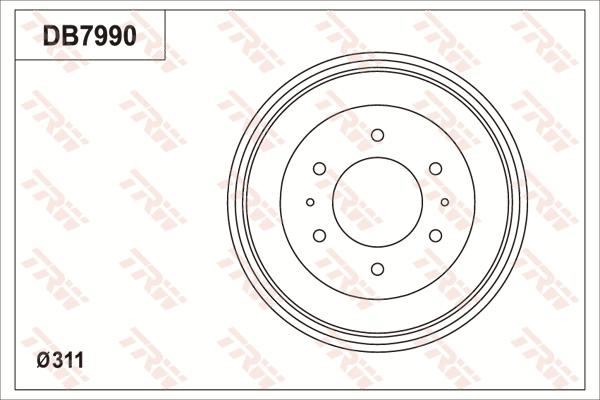 TRW DB7990 - Jarrurumpu inparts.fi