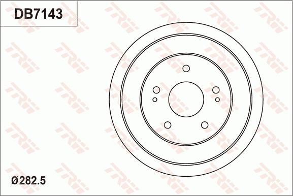 TRW DB7143 - Jarrurumpu inparts.fi