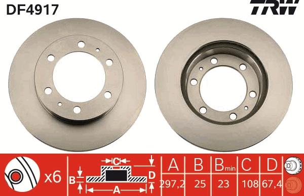 TRW DF4917 - Jarrulevy inparts.fi