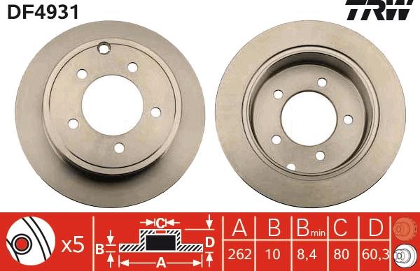 TRW DF4931 - Jarrulevy inparts.fi