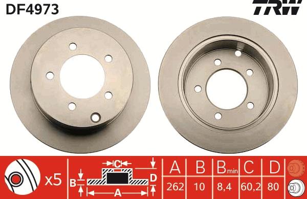 TRW DF4973 - Jarrulevy inparts.fi