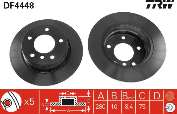 TRW DF4448 - Jarrulevy inparts.fi