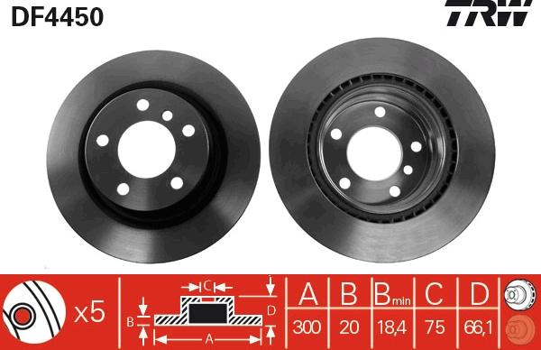 TRW DF4450 - Jarrulevy inparts.fi