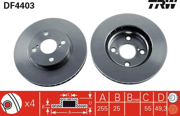 TRW DF4403 - Jarrulevy inparts.fi