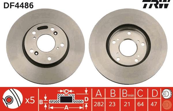 TRW DF4486 - Jarrulevy inparts.fi