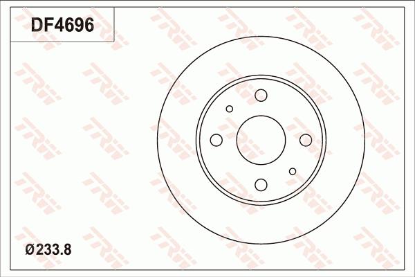 TRW DF4696 - Jarrulevy inparts.fi