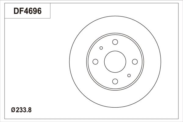 TRW DF4696 - Jarrulevy inparts.fi