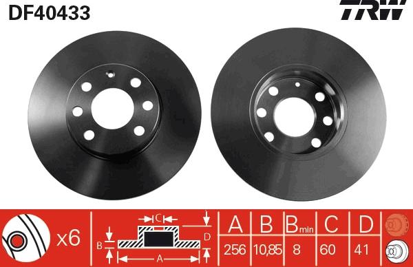 TRW DF4043 - Jarrulevy inparts.fi