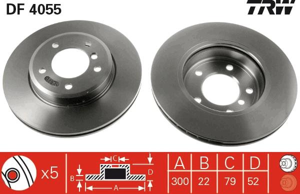 TRW DF4055 - Jarrulevy inparts.fi