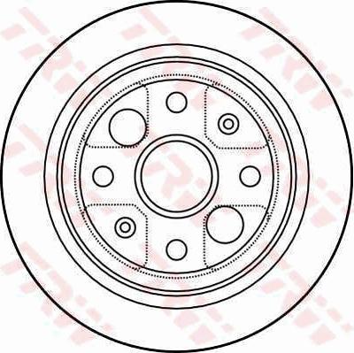 TRW DF4004 - Jarrulevy inparts.fi