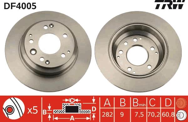 TRW DF4005 - Jarrulevy inparts.fi