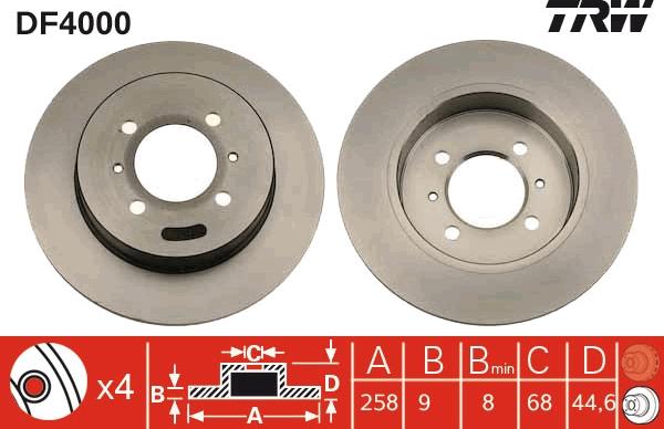 TRW DF4000 - Jarrulevy inparts.fi