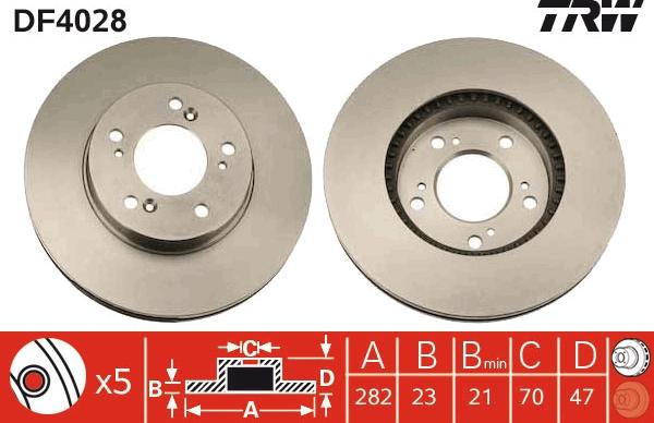 TRW DF4028 - Jarrulevy inparts.fi