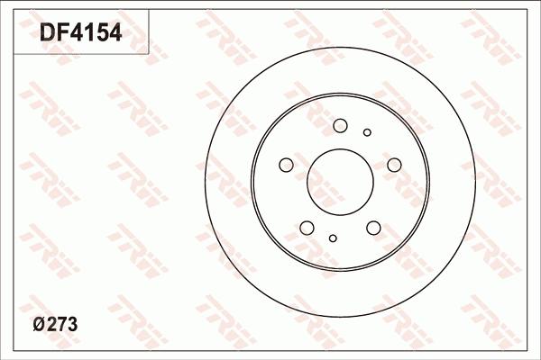 TRW DF4154 - Jarrulevy inparts.fi