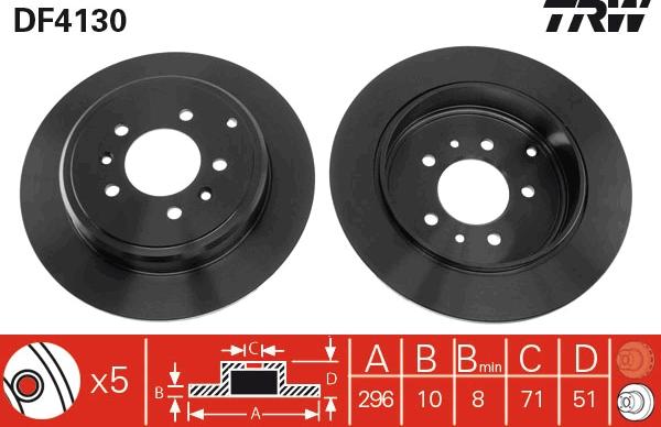 TRW DF4130 - Jarrulevy inparts.fi