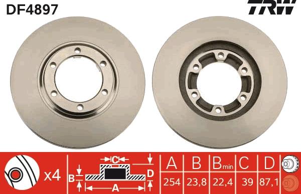 TRW DF4897 - Jarrulevy inparts.fi