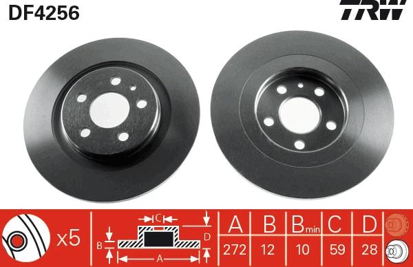 TRW DF4256 - Jarrulevy inparts.fi