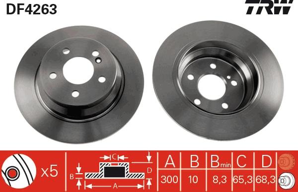 TRW DF4263 - Jarrulevy inparts.fi