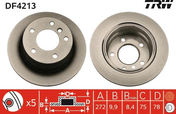 TRW DF4213 - Jarrulevy inparts.fi