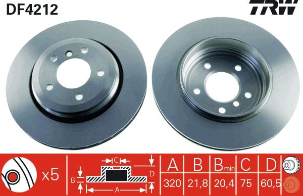 TRW DF4212 - Jarrulevy inparts.fi