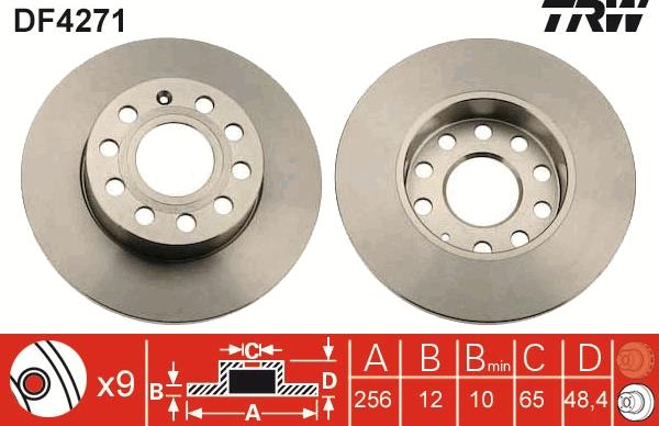 TRW DF4271 - Jarrulevy inparts.fi