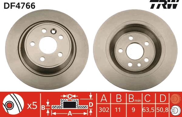 TRW DF4766 - Jarrulevy inparts.fi