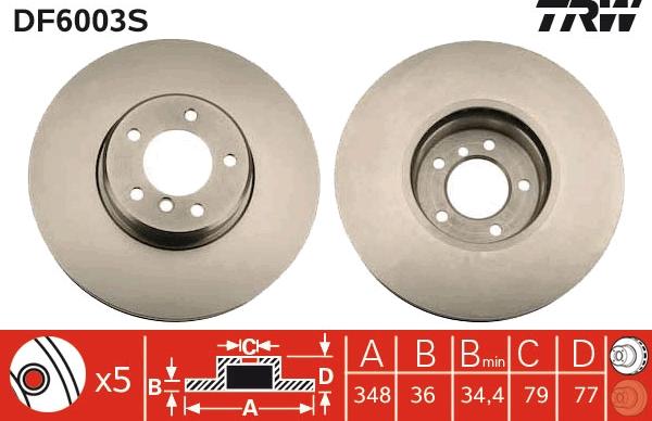 TRW DF6003S - Jarrulevy inparts.fi