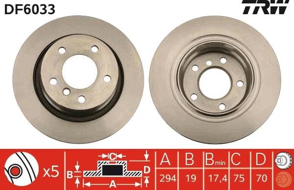 TRW DF6033 - Jarrulevy inparts.fi