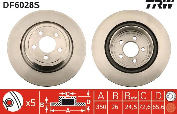 TRW DF6028S - Jarrulevy inparts.fi