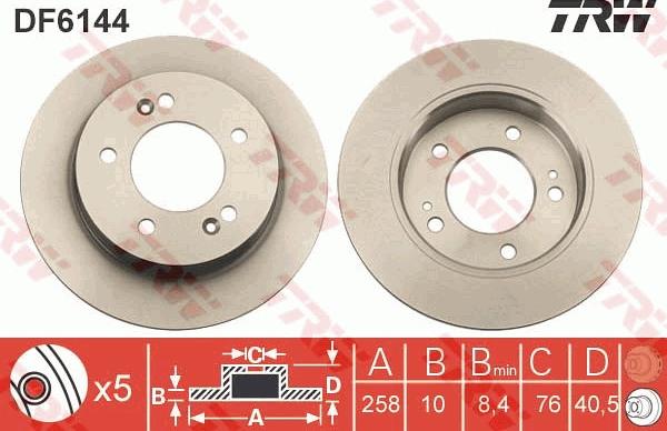 TRW DF6144 - Jarrulevy inparts.fi