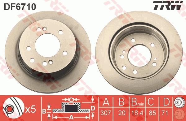 TRW DF6710 - Jarrulevy inparts.fi