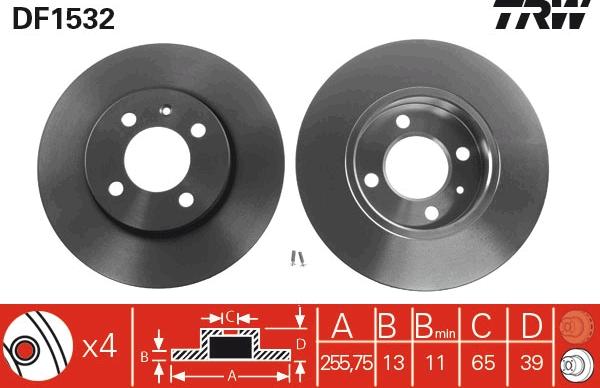 TRW DF1532 - Jarrulevy inparts.fi