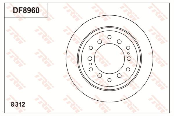 TRW DF8960S - Jarrulevy inparts.fi