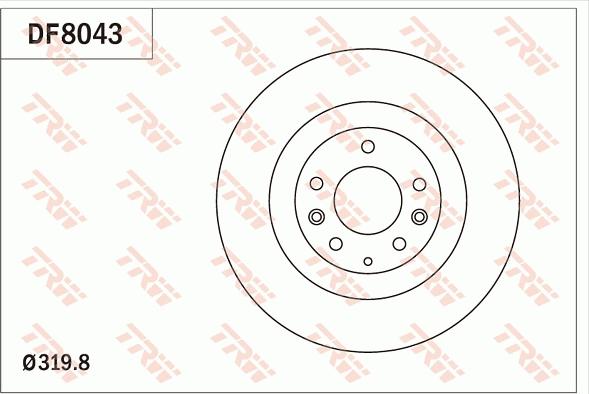 TRW DF8043 - Jarrulevy inparts.fi