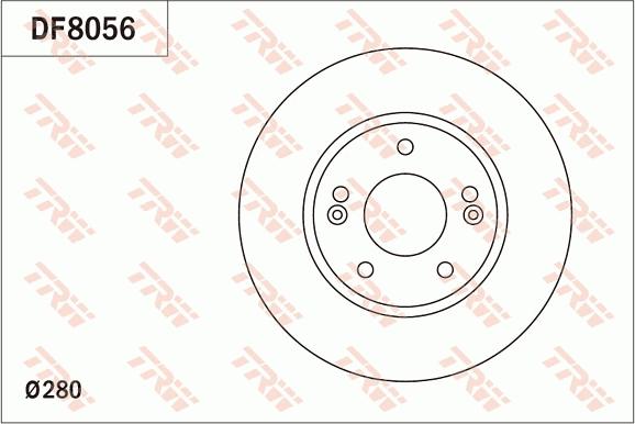 TRW DF8056 - Jarrulevy inparts.fi