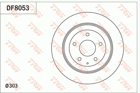 TRW DF8053 - Jarrulevy inparts.fi