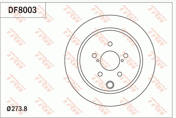 TRW DF8003 - Jarrulevy inparts.fi