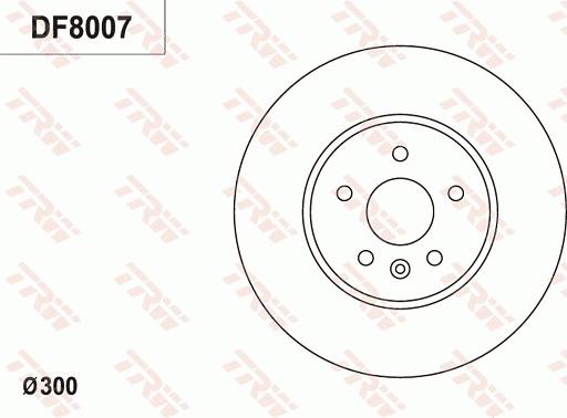 TRW DF8007 - Jarrulevy inparts.fi