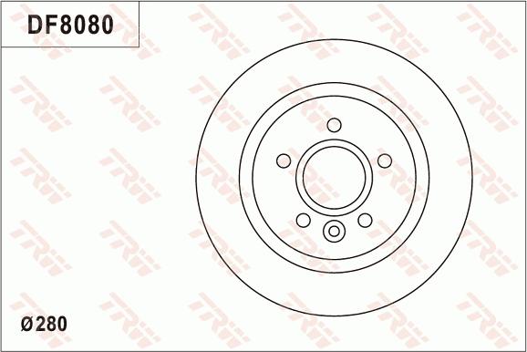 TRW DF8080S - Jarrulevy inparts.fi