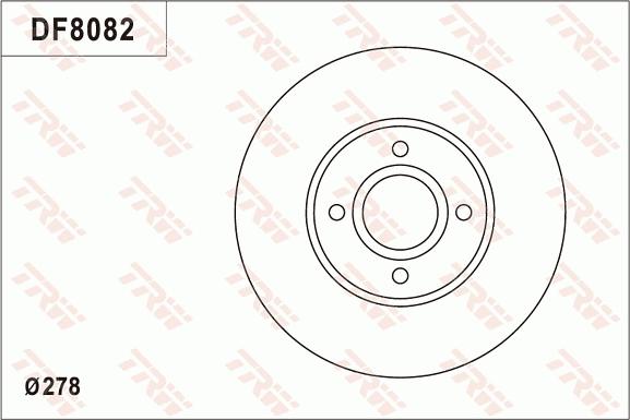 TRW DF8082 - Jarrulevy inparts.fi