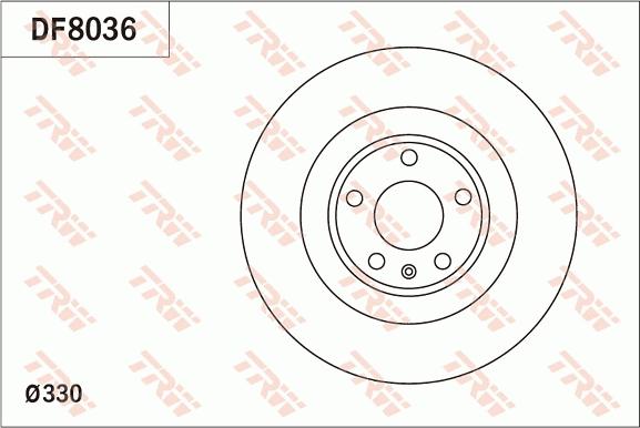 TRW DF8036 - Jarrulevy inparts.fi