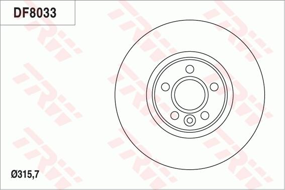 TRW DF8033 - Jarrulevy inparts.fi