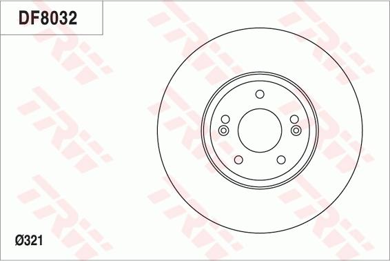 TRW DF8032 - Jarrulevy inparts.fi