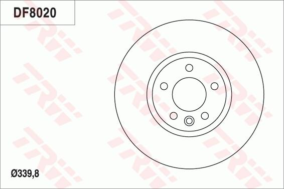 TRW DF8020 - Jarrulevy inparts.fi