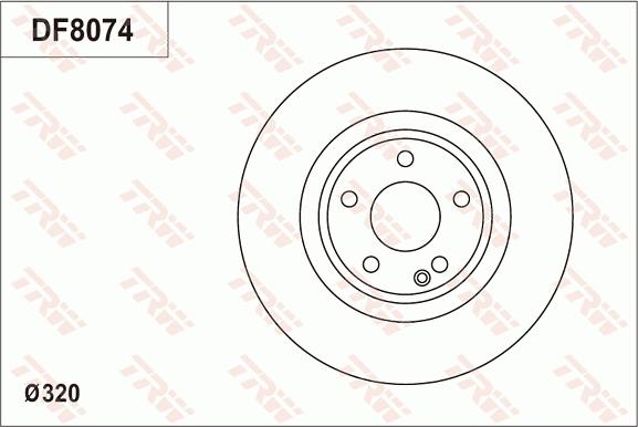 TRW DF8074S - Jarrulevy inparts.fi